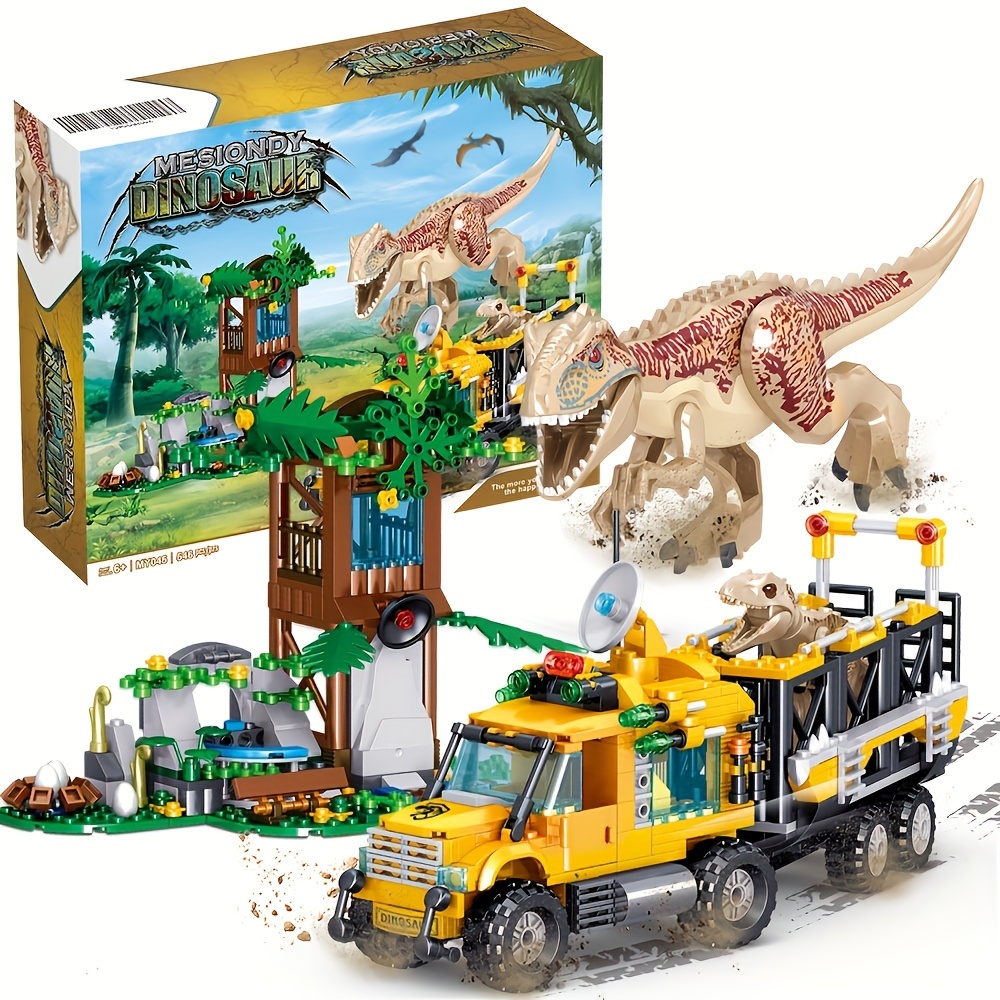 E-shop Dinosaurier-Baustein-Set, Dinosaurier, Dinosaurierpark-Welt, zum Bauen Präsentieren für Geburtstagsgeschenke
