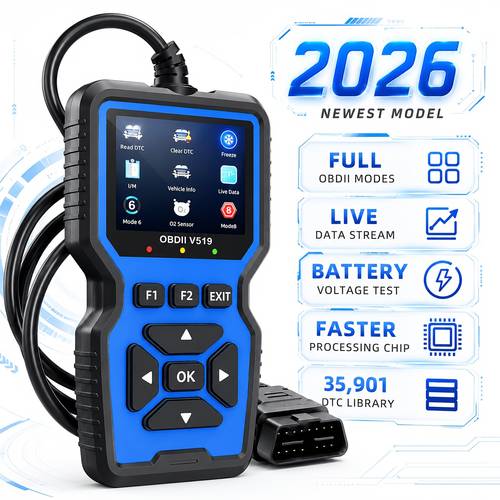 scanner code reader car diagnostic tool engine fault code reader with live data i m obdii cars without battery