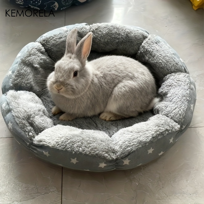 E-shop KEMORELA Weiches warmes Winterbett für Kleintiere - Blumenförmiges Hamsternest, gemütliches Versteck für Kleintiere,
