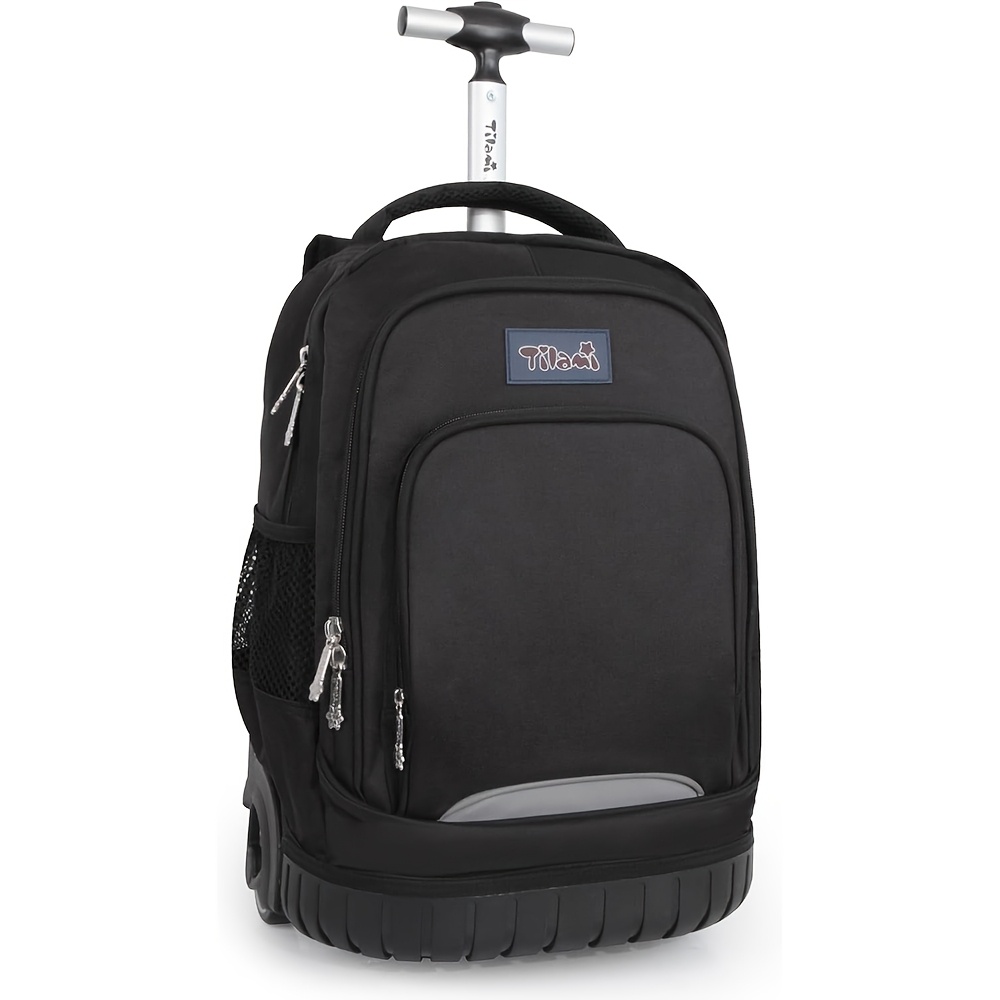 18 inch backpack wheels rolling backpack hold 17 inch - Temu