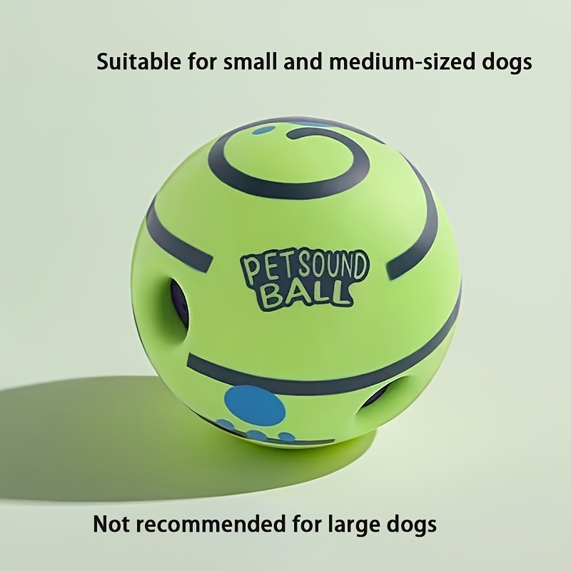 TEMU 1-pack Interactive Pet Dog Ball, Pet Interactive Squeaky Ball Toy, Dog Iq Training Ball, Dog Chew Toy, Rolling Or Shaking Self-entertainment