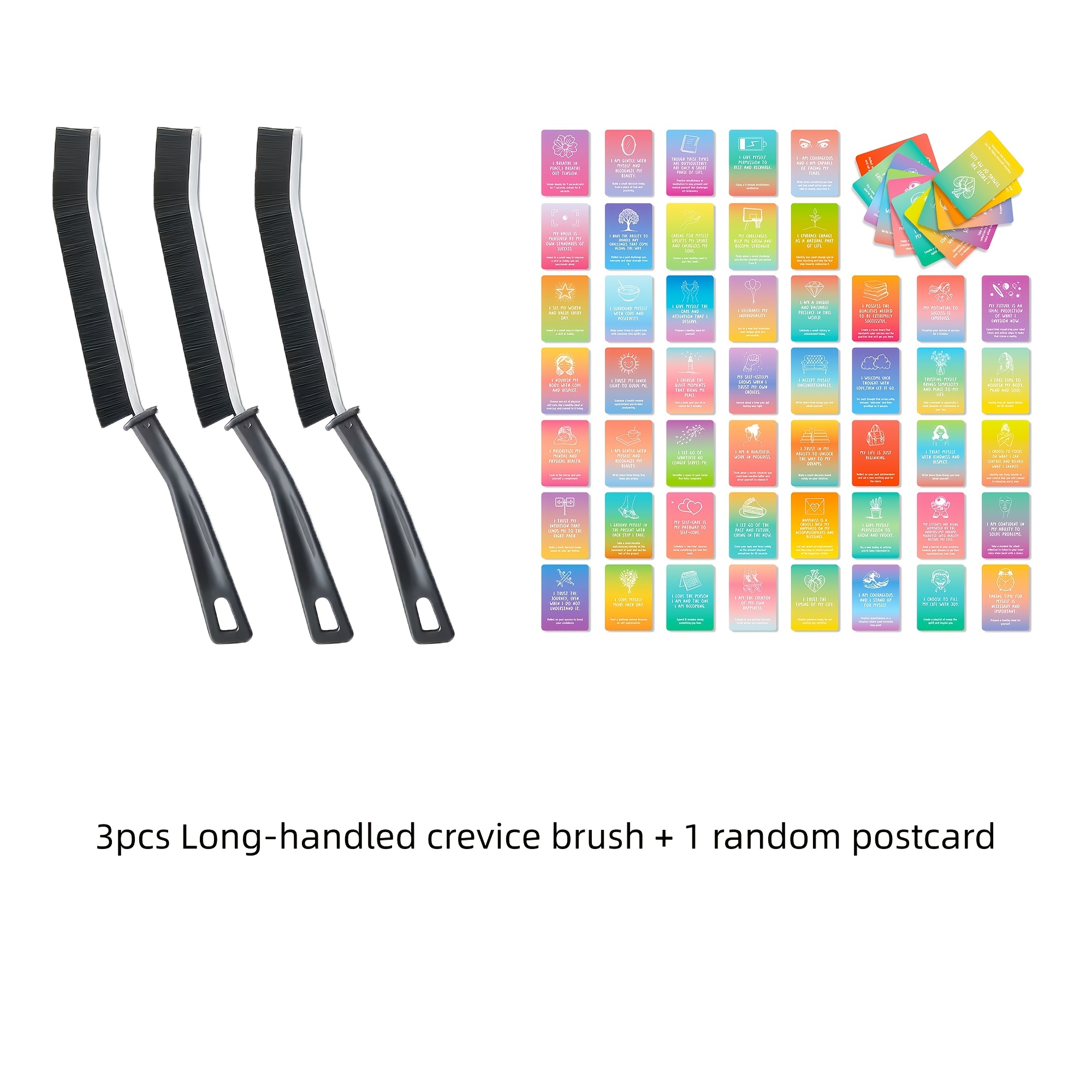 3pcs Multifunctional Cleaning Brush Set for Narrow Spaces