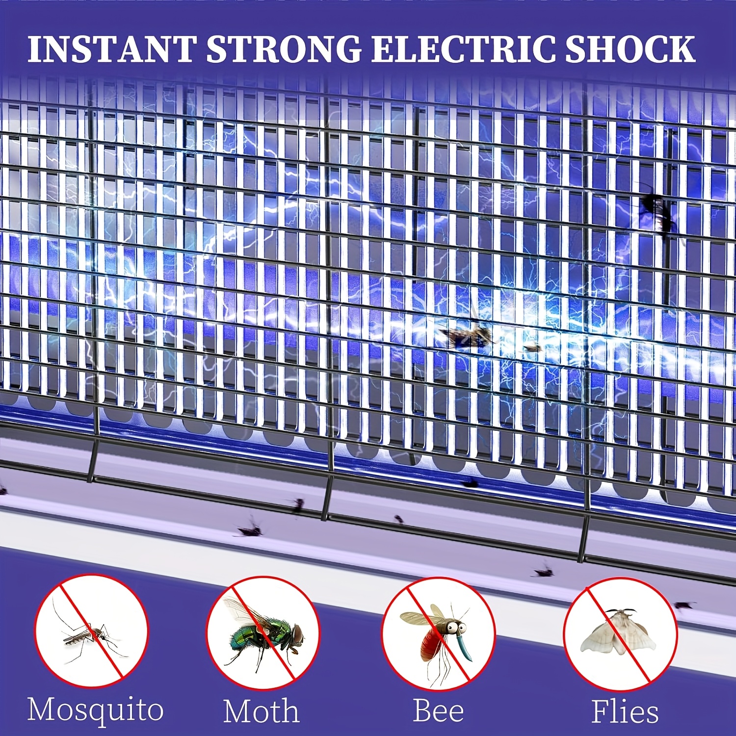3200v dual tube mosquito control lamp usb rechargeable long lasting battery detachable collection tray easy to clean stainless steel indoor outdoor use suitable for home   and hanging details 8