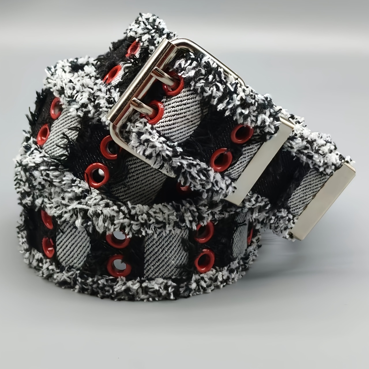 TEMU Eye Waist Belt Woven Style Fashion Versatile Casual Individual Unisex