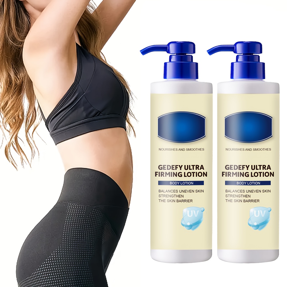 2pcs Body Firming Cream, Contains Niacinamide and Hyaluronic Acid - Deeply Moisturizing, Make the Abdomen, Thighs, Buttocks and Chest Skin Smooth, Maintain Elasticity - Mild, Alcohol-Free, Suitable for All Skin Types