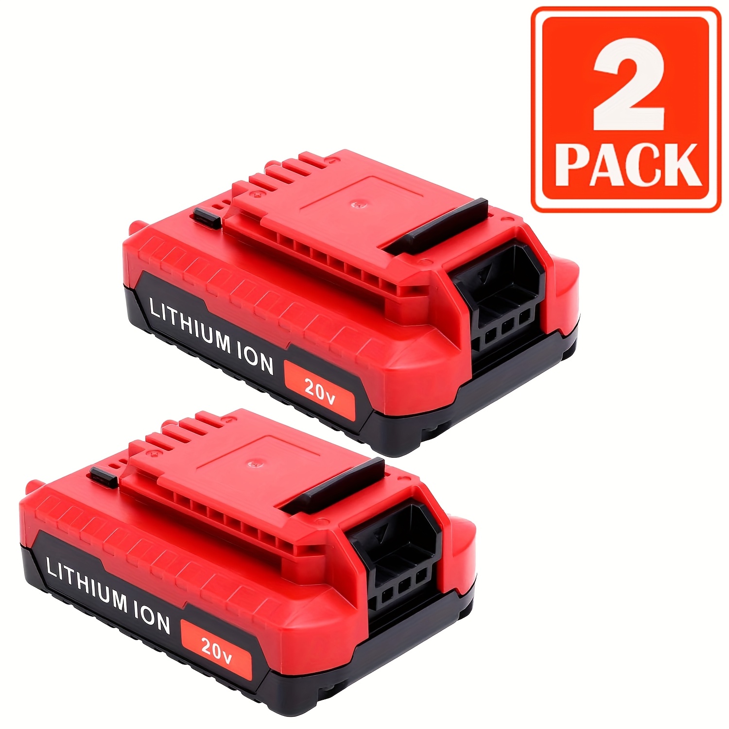 

2pcs 20v 3.0ah High-performance Lithium-ion For Cordless Power Tools - Compatible With Pcc680l, Pcc685l, Pcc681l, Pcc682l, Pcc670b, Pcc710b, Pcc791la & More - Red Polymer Battery Pack