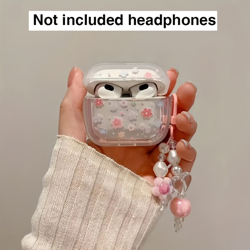 E-shop Transparente TPU Schutzhülle mit Blumenmuster für Apple Airpods 1/2 und für Airpods 3/Pro/