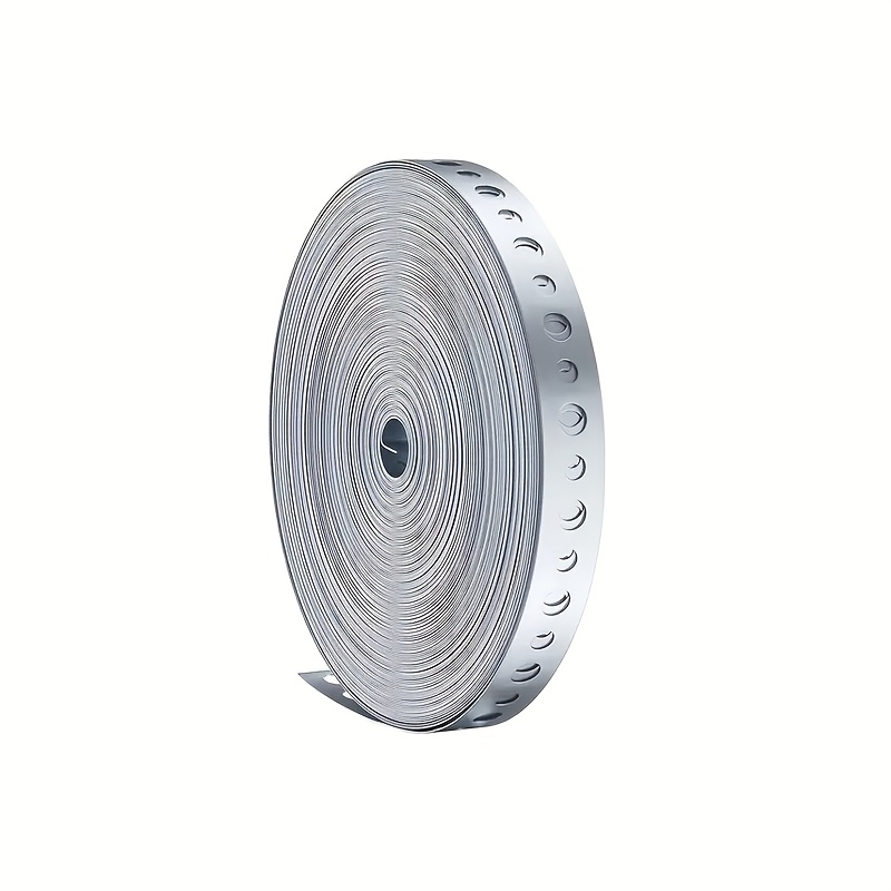 TEMU 5-Meter-Rollen hochzinkiertes Eisenblech, ideal zum Stützen von Metallrohren und zum Aufhängen von Halterungen in Bauanwendungen