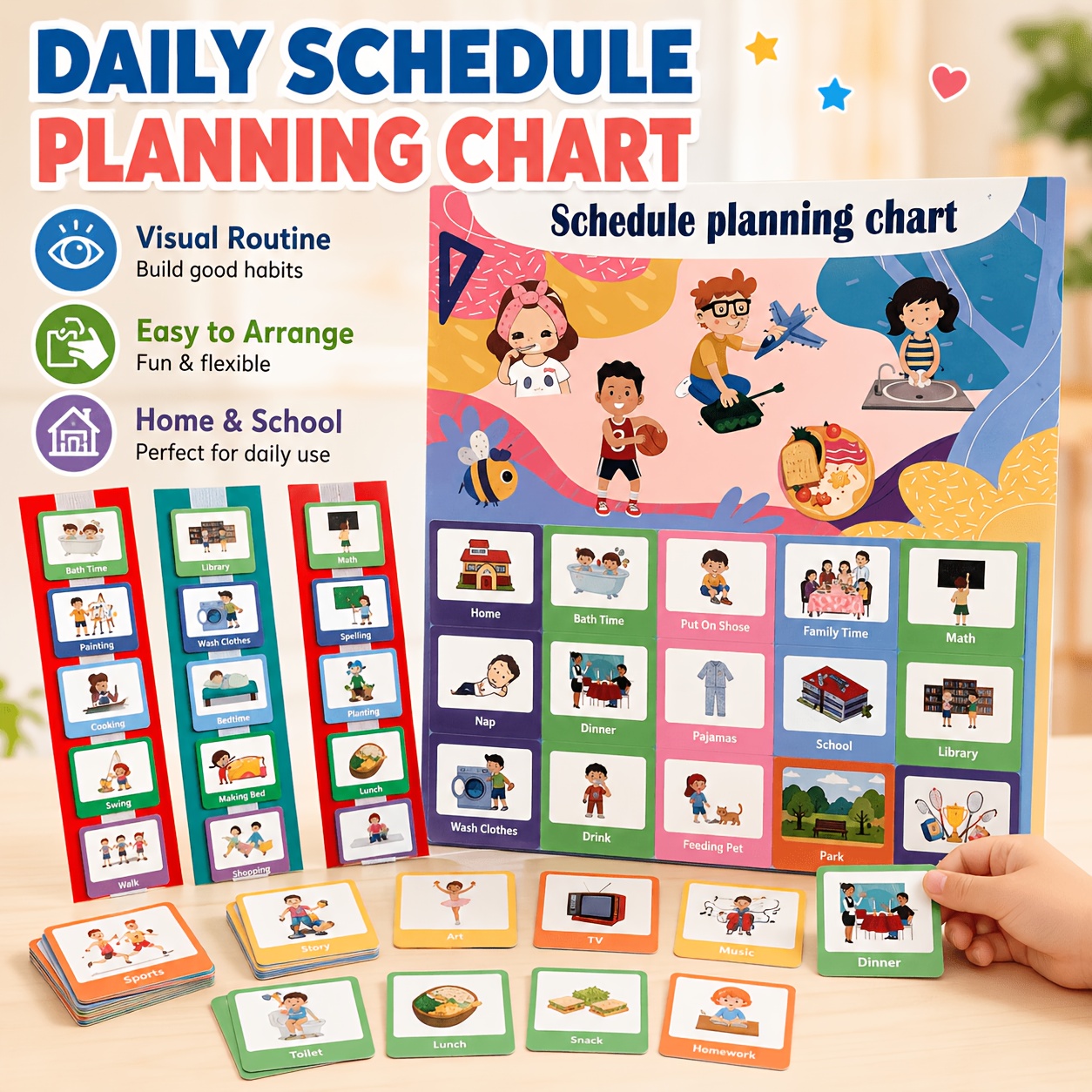 routine chart sold on Temu Australia