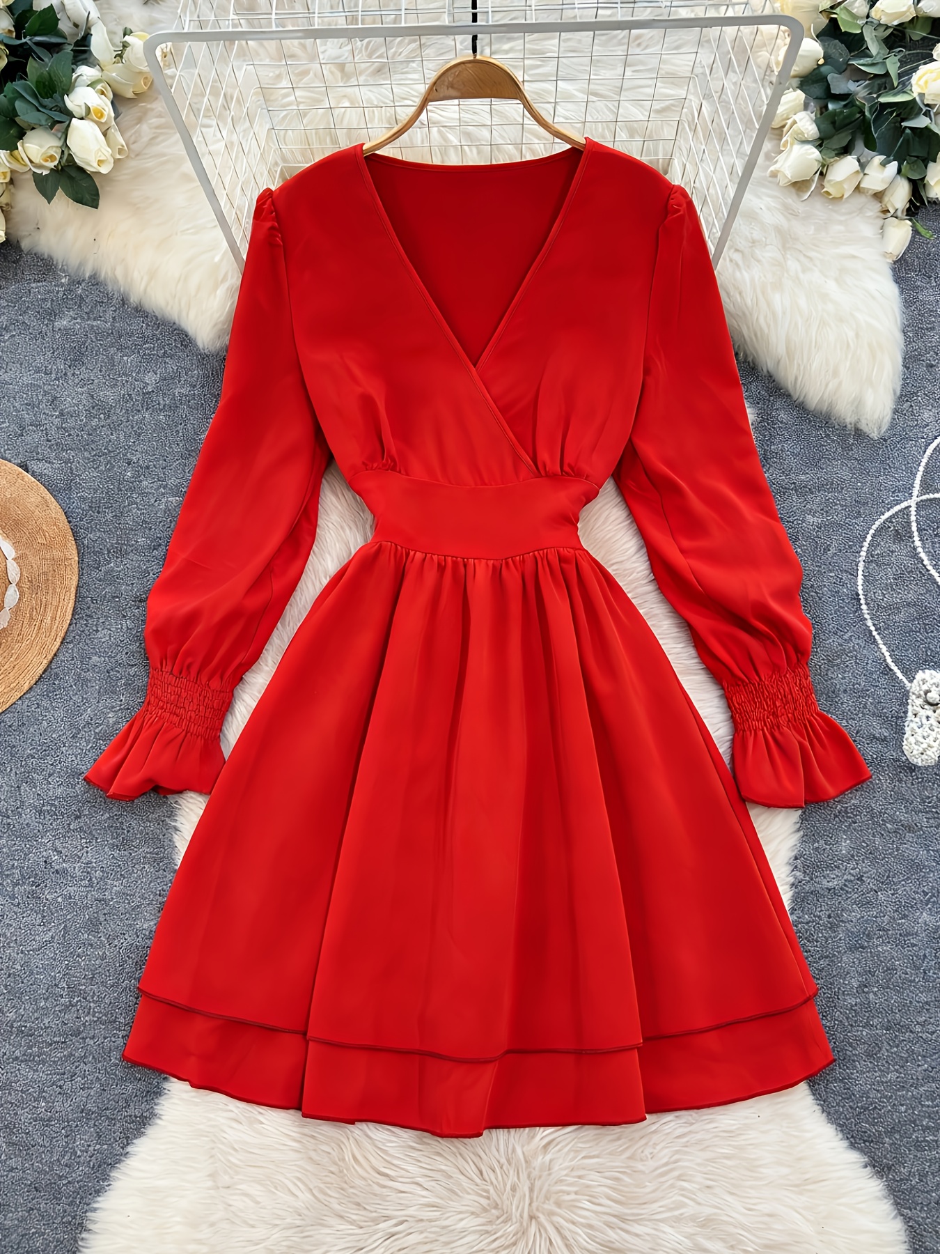 surplice dress sold on Temu United States