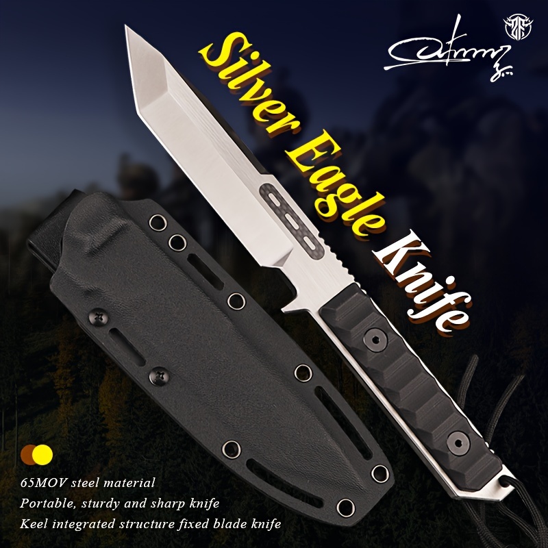 

1pc High-quality Outdoor Camping One-piece Portable Knife Fishing Road Sub-knife High Hardness Sharp Wilderness Survival Jungle Adventure Knife Kitchen Knife Fruit Knife Gift For Men