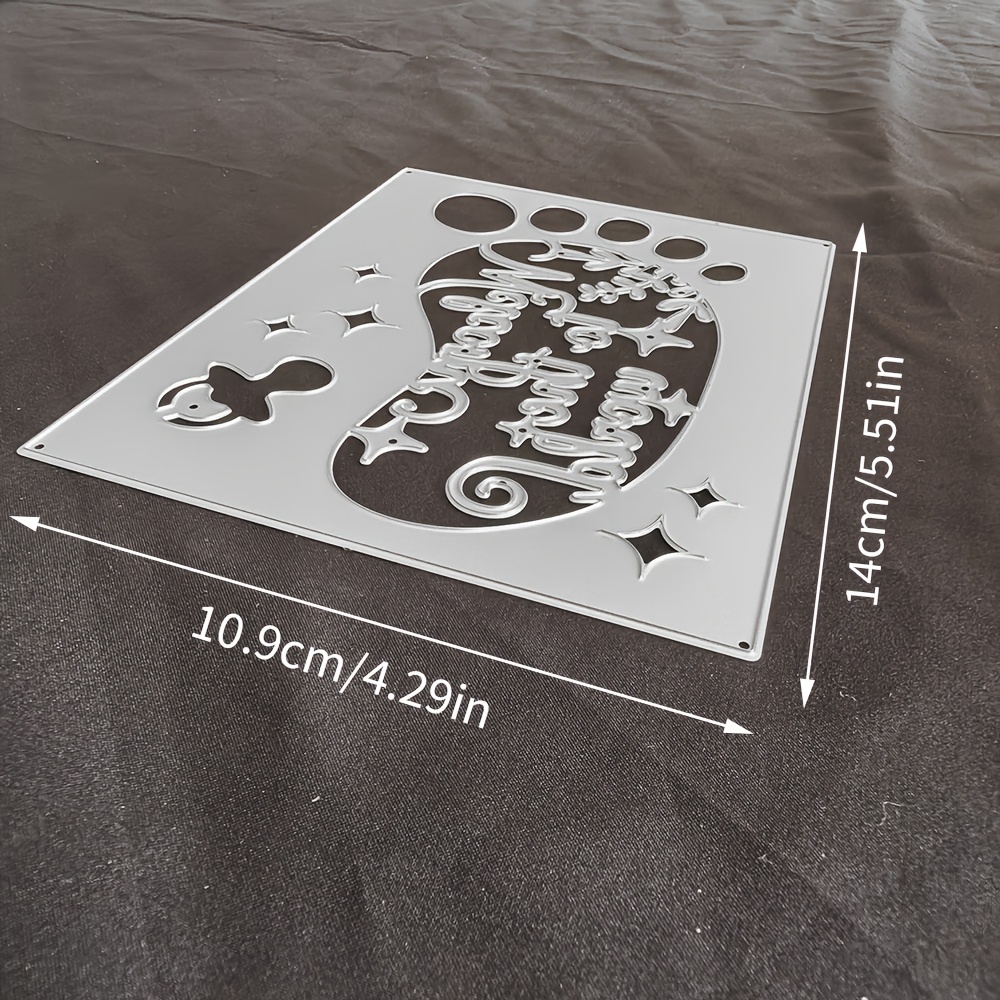 1pc Metal Cutting Die, Silver-gray, Fantasy Theme, Suitable For Scrapbooking, Embossing, Handmade Greeting Card Making, Gift Card Making