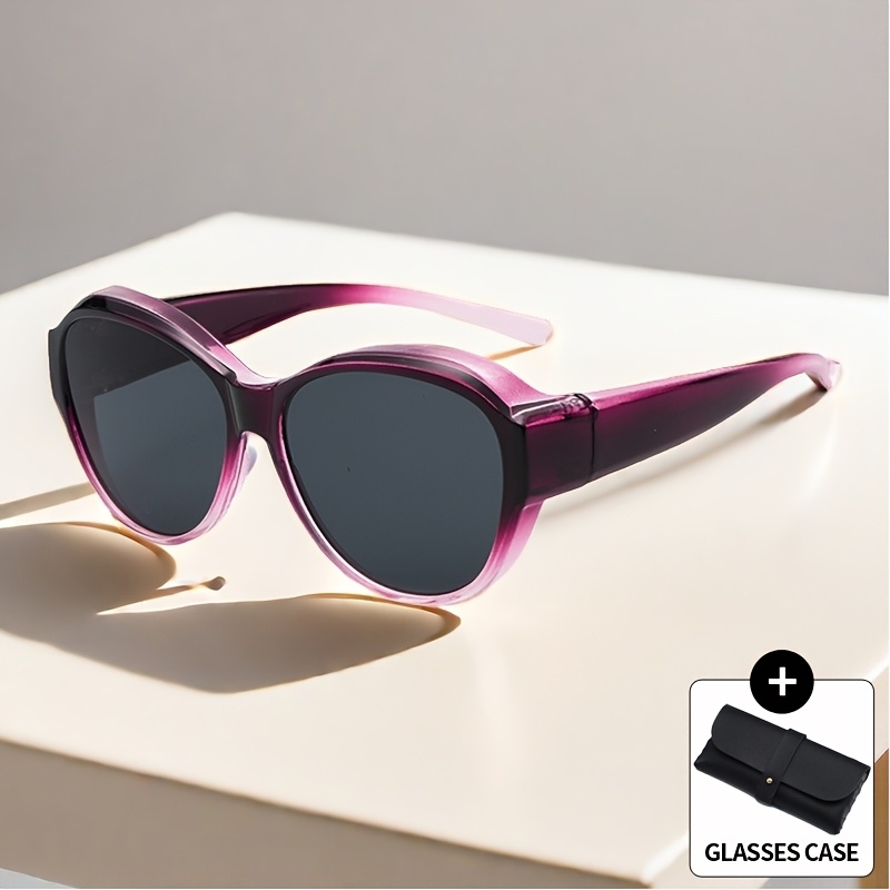 Image of Oversized -shaped Fit Over Fashion Glasses With Tac Lens, Perfect Daily Wear, Photo Props, And Gift For Birthday, Valentine's Day, Christmas, Perfect For Summer,, And