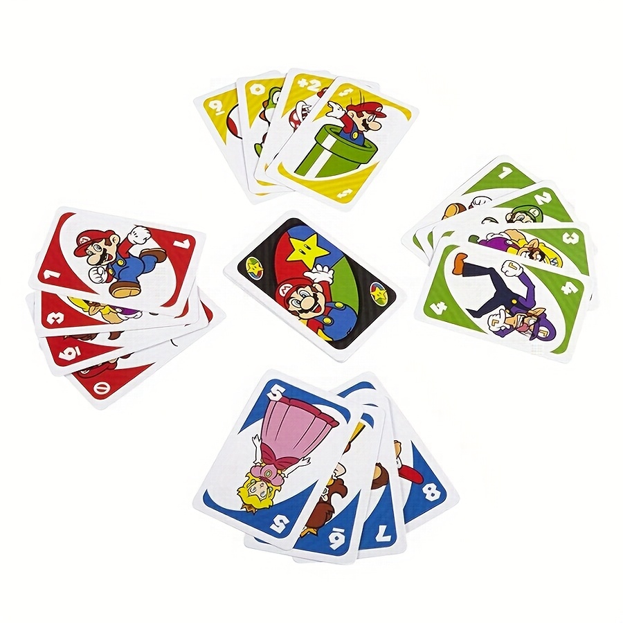 112 Mattel UNO Super Mario-kaarten