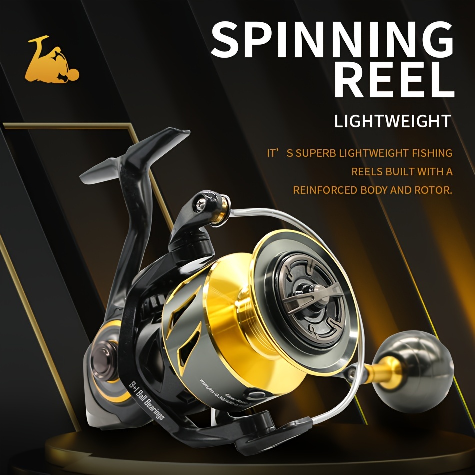 1x sw6000 metal spinning reel 12kg max drag 1bb Temu United