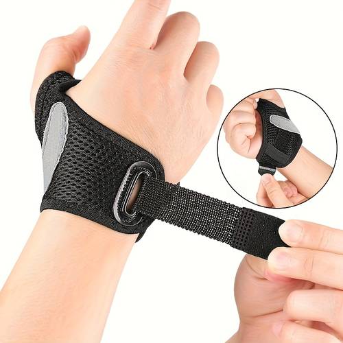 adjustable thumb support brace with movable aluminum clip plate compression bandage release for stability of thumbs and fingers lightweight breathable daily use wrap