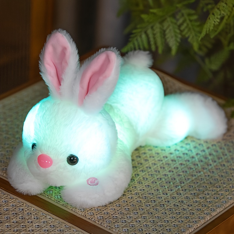 Glow in the Dark Bunny Plush Toy - Zacht & Adorabel Lichtgevend Konijn Stuffed Animal, 35.05cm