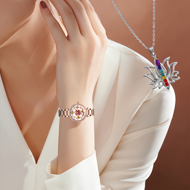Stylish Women's Automatic Mechanical Watch, Trendy Design