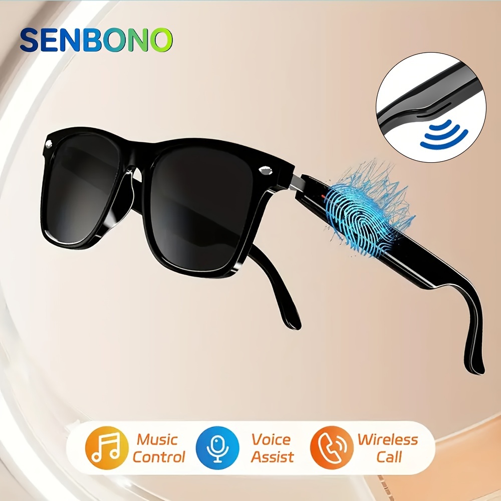 Lunettes Intelligentes Bluetooth Avec écouteurs à Conduction Osseuse - Générique, Neuf