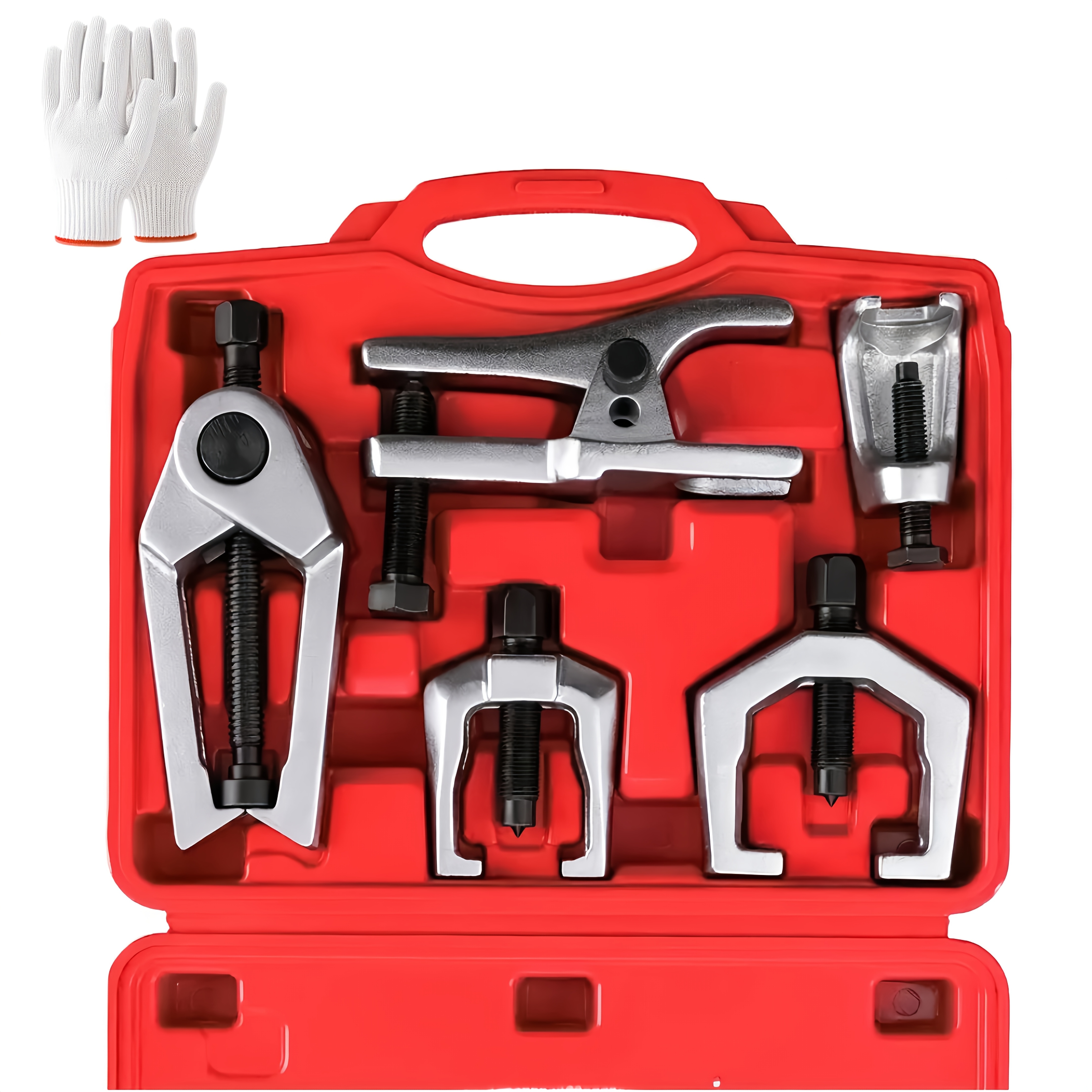 3 2 40 6 sets of hand tools 40 6 sets of repair tool wrenches 3 2pcs of ball joint separator   arm puller pull   tool 5 in 1 front service kit pull rod and ball joint easy to disassemble vehicle maintenance