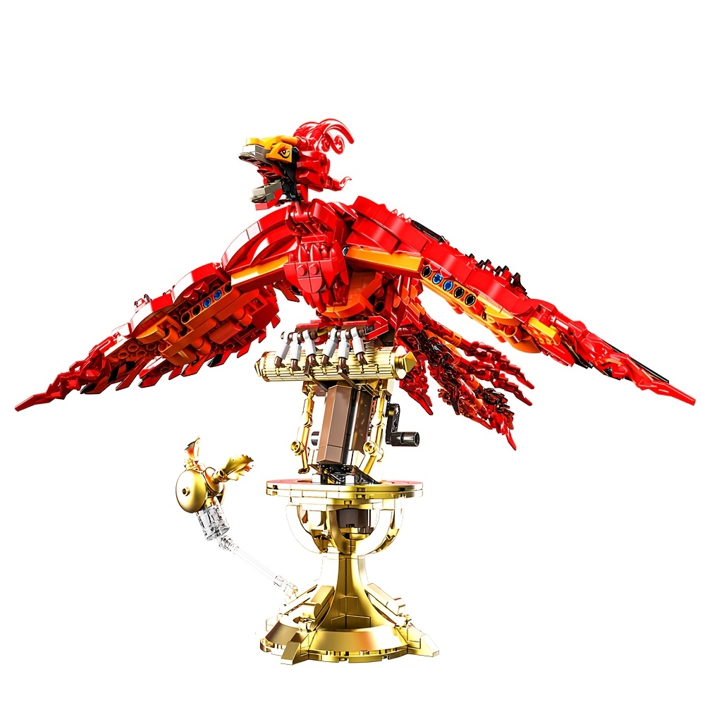 

Magic Phoenix Building Set - Stem Collectible Model Kit For Adults, Mixed Colors, Animal & Movie Theme, Abs Material