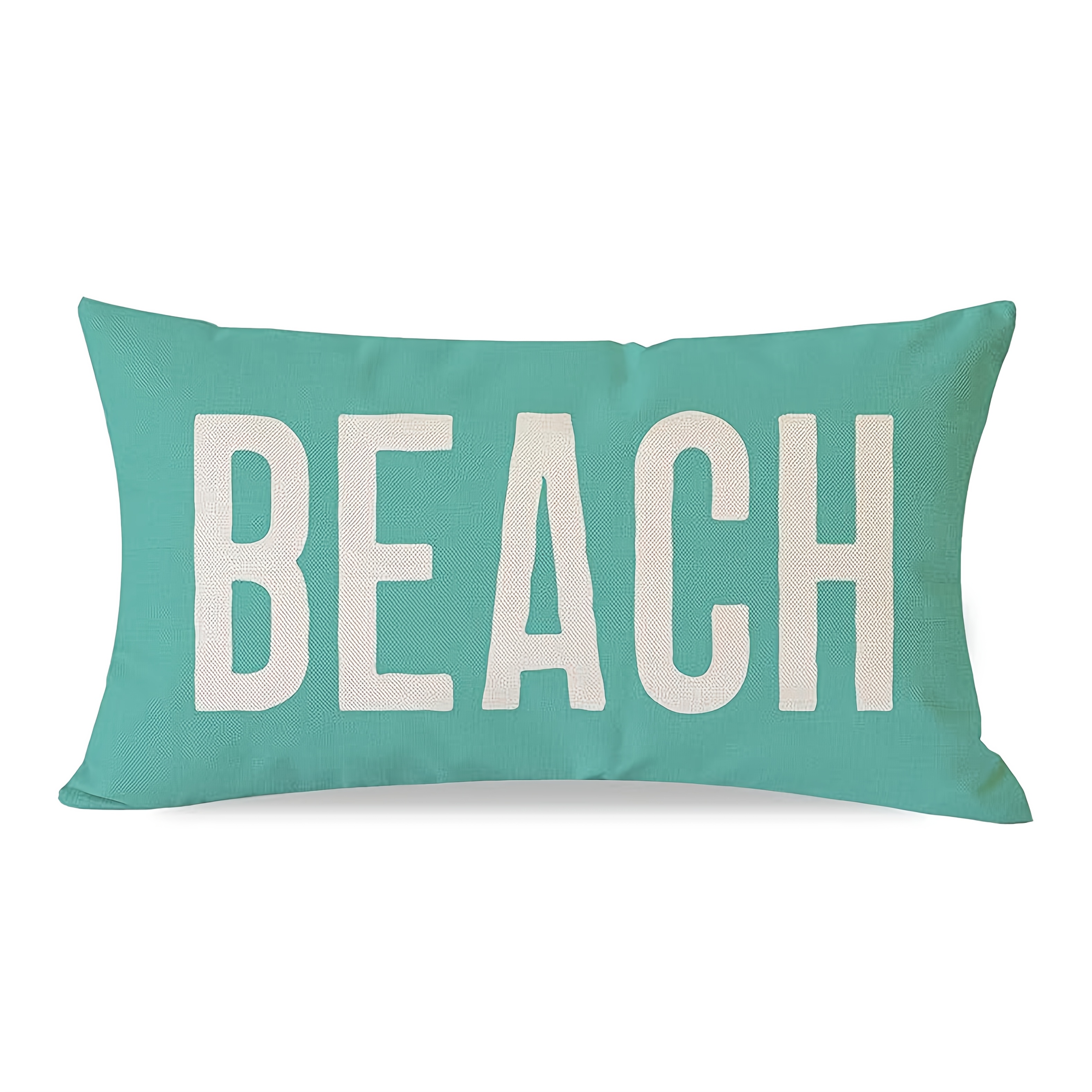 

1pc, Throw Pillow Covers 12x20 Inch Turquoise Beach Coastal Outdoor Decorations Lumbar Decorative Throw Pillows Cases Cushion Covers For Room Couch Decor Only Pillowcases