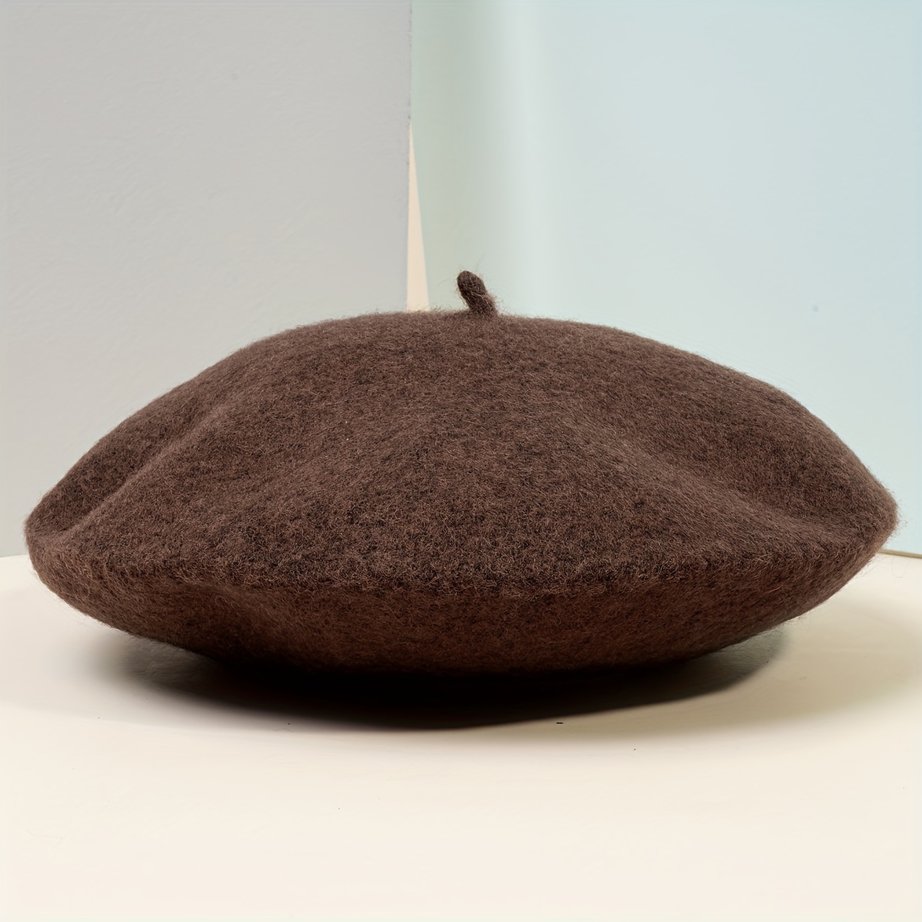 TEMU Adult Solid Color Beret Warm Breathable Fashion Versatile Suitable For Autumn Winter Outdoor Travel Warm Wear