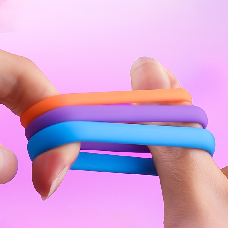 3-Color Silicone Penis Ring with Storage Box, Men'S Penis Ring Set for Pleasurable Experience, Penis Ring, Flexible Adjustment, Suitable for Male And Female Couples, Perfect Valentine'S Day Gift