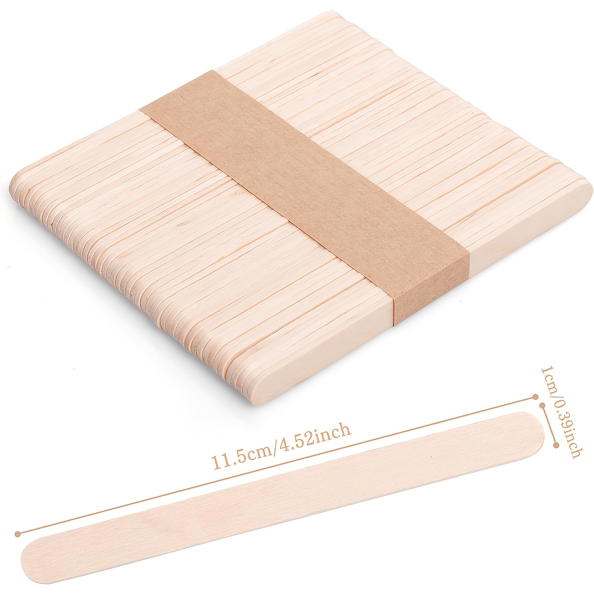 99pcs craft sticks wooden wax sticks wax spatula applicator multi purpose wooden ice cream sticks swab sticks suitable for use as tongue depressors and craft projects