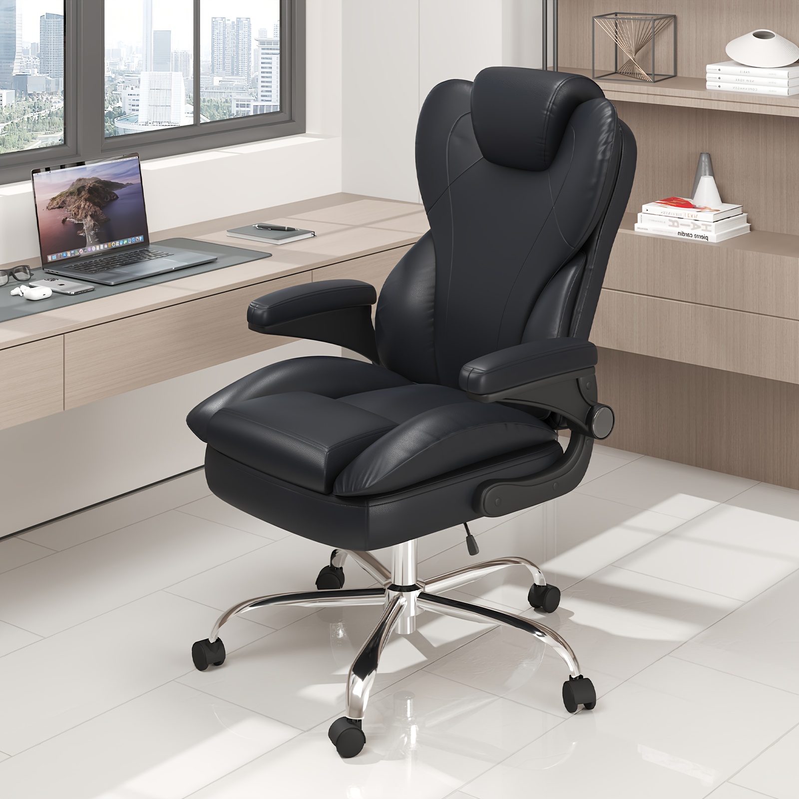 E-MOTIE Large High-Back Ergonomic Office Chair - Executive Support