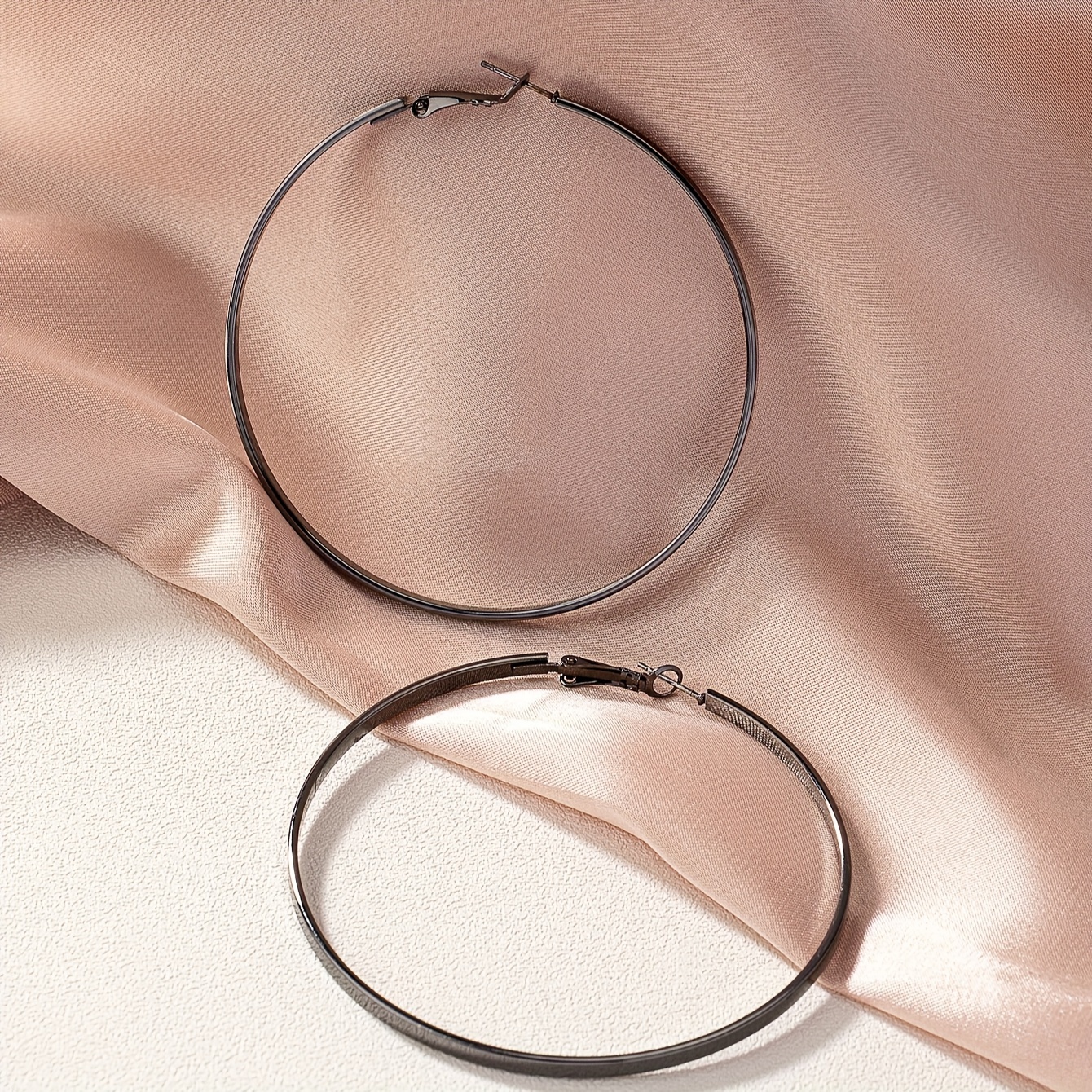 Vintage Style Oversize Hoop Earrings, Statement Jewelry