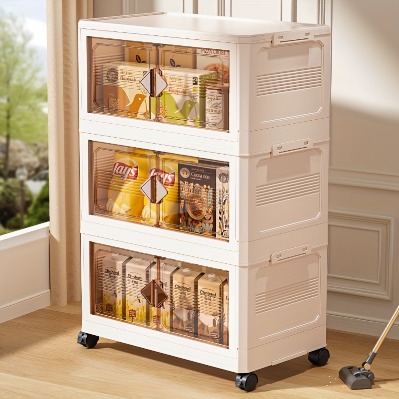 3 4 5 layer foldable   storage box   durable and easy to assemble suitable for organizing clothes   in bedrooms bathrooms offices and living rooms