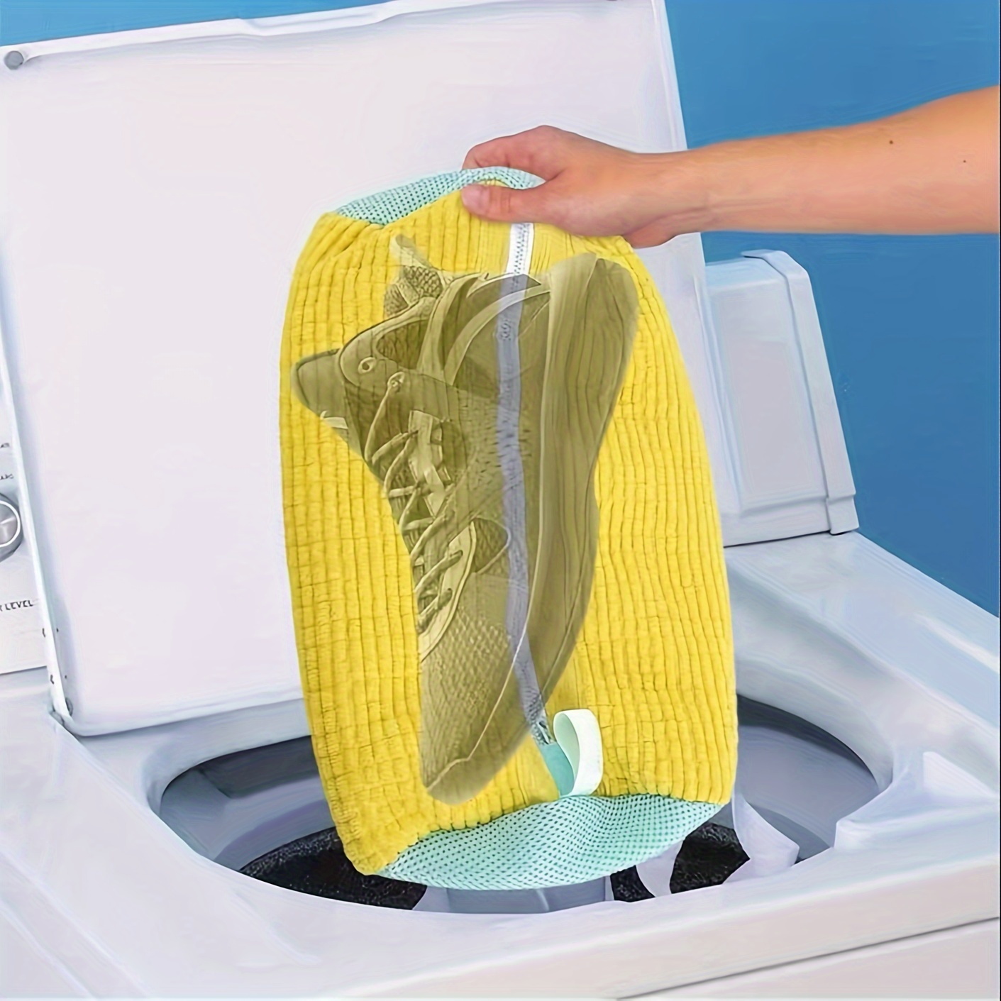 

Magic Shoe Wash Bag For Washing Machines - Anti-deformation, Protective Laundry Bag With Zipper Closure Laundry Wash Bag Mesh Laundry Bag