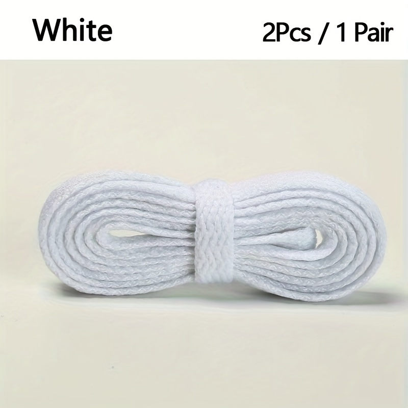 2pcs vibrant flat shoelaces set 20 colors durable blend   sneakers casual shoes long solid color laces for stylish footwear shoe accessories