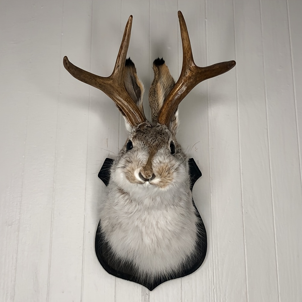 

Decor Deer Head Animal Wall Mount, Taxidermy Mount Deer Head Hanging Wall Art For Home Wall Decoration