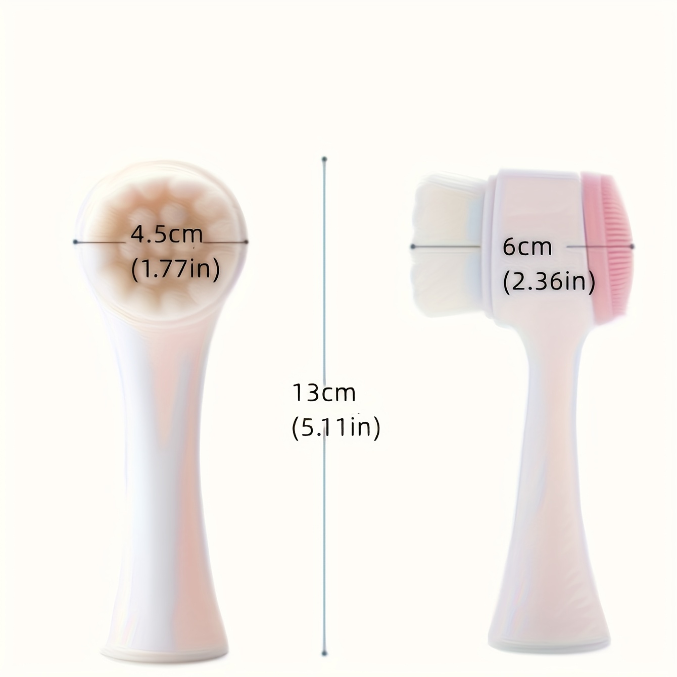 Facial Brush, Facial Exfoliating And Deep Cleansing Brush, Double-Sided And Soft Bristle Cleansing Milk, Light Care Facial Toner 365 Days Use, Suitable for All Seasons, Available in 194 Countries, Includes 24 Festivals