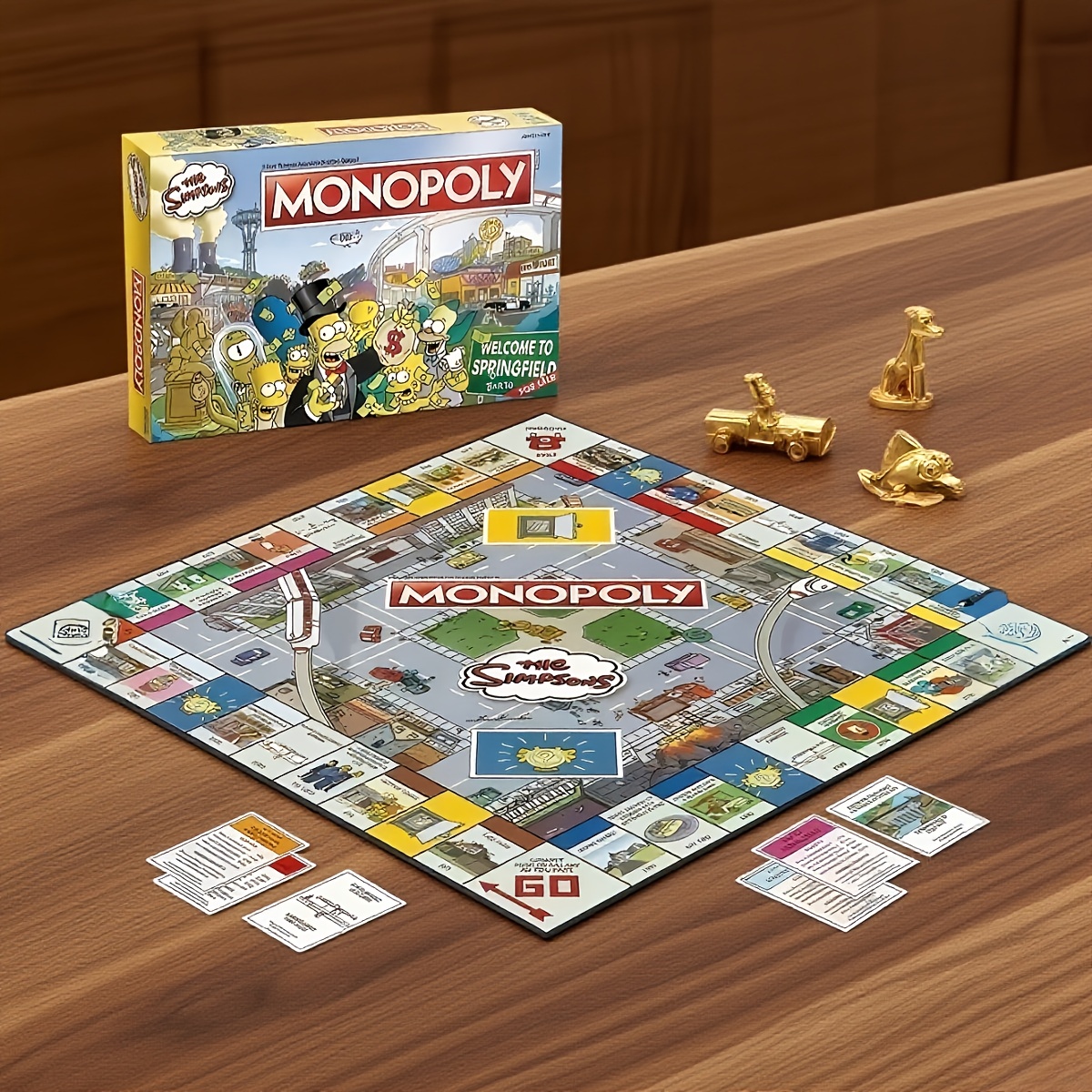 Monopoly Simpsons Familie Editie Bordspel - Verzamelbare Editie met Ikonische Karakters & Landmeters
