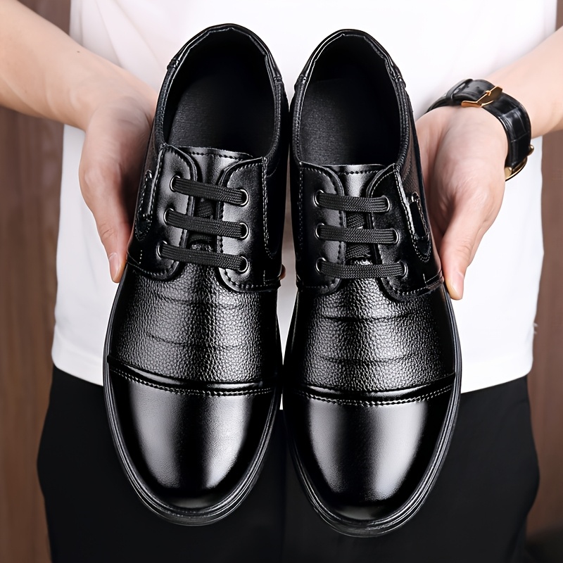 Zapatos cómodos de negocios casuales, zapatos de hombre con cordones de caña baja, mocasines premium elegantes, versátiles para ocasiones formales