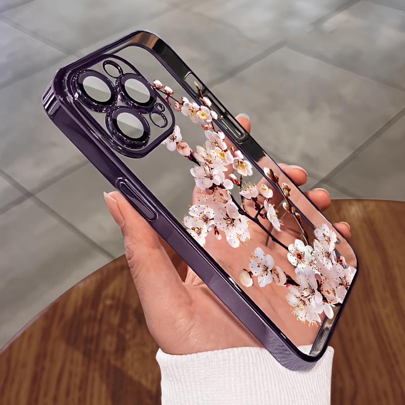 Flowers and Plants for iPhone16 Case iPhone 16 promax/ 16plus/ 16pro/ 15plus/ 15pro/ 15promax/ 14plus/ 14promax/ 14pro/ iPhone13 pro max High Quality 13pro Transparent Case Soft Case