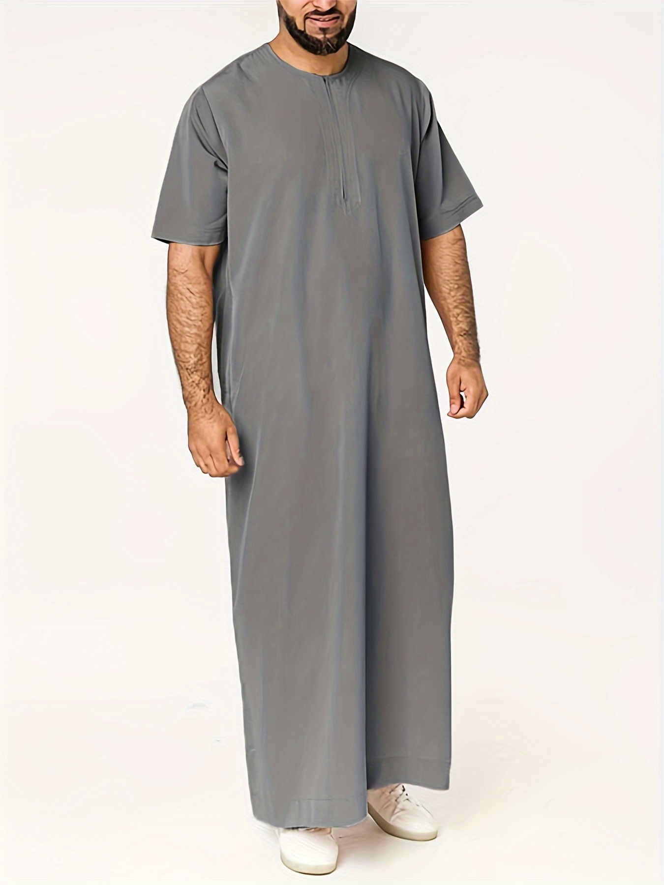 ramadan mens saudi arabic thobe jubba dishdasha long sleeve robe abaya dress ramadan dress clothing ramadan