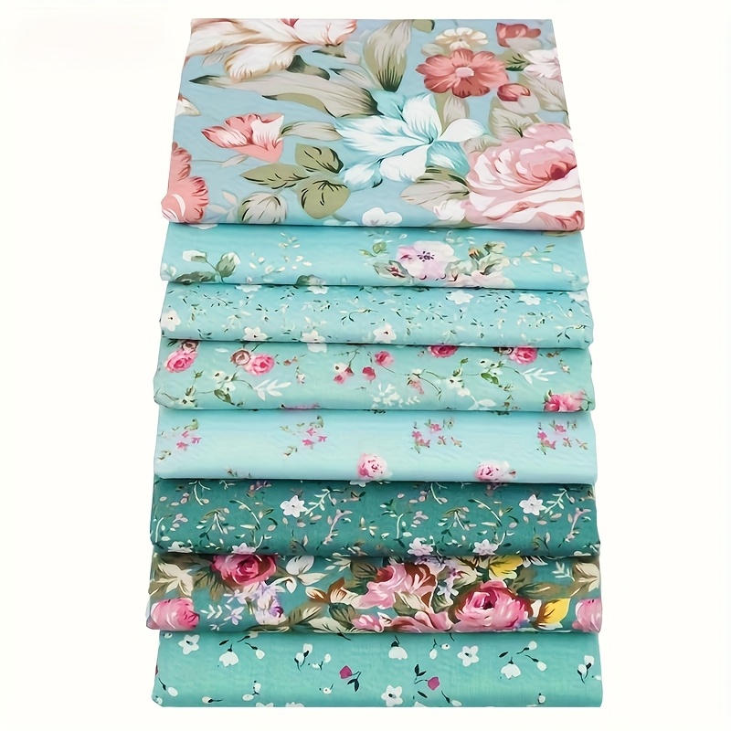 Image of 8pcs/lot Printed Decorative Cotton, Cloth,doll Needlework Cloth,diy Sewing Quilting Material,suitable For Diy Beginners Pre Cut Splicing Fabric,bedding,curtain Pillow Bags,diy Handicraft Accessories