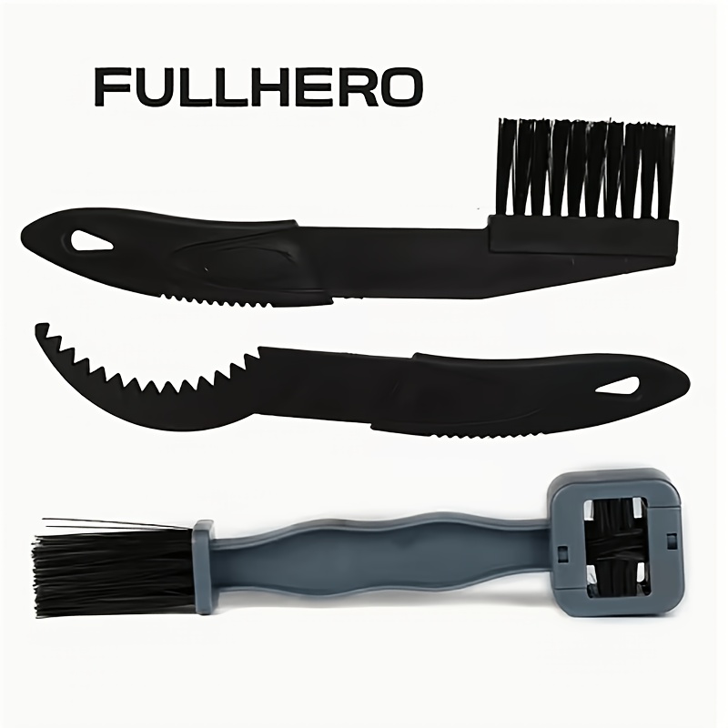 TEMU Fullhero Bicycle Chain Surround Brush Cleaning Brush, Mountain Bike Cleaning Tool, Portable Design, Durable Structure, Chain Lubricator, Cycling