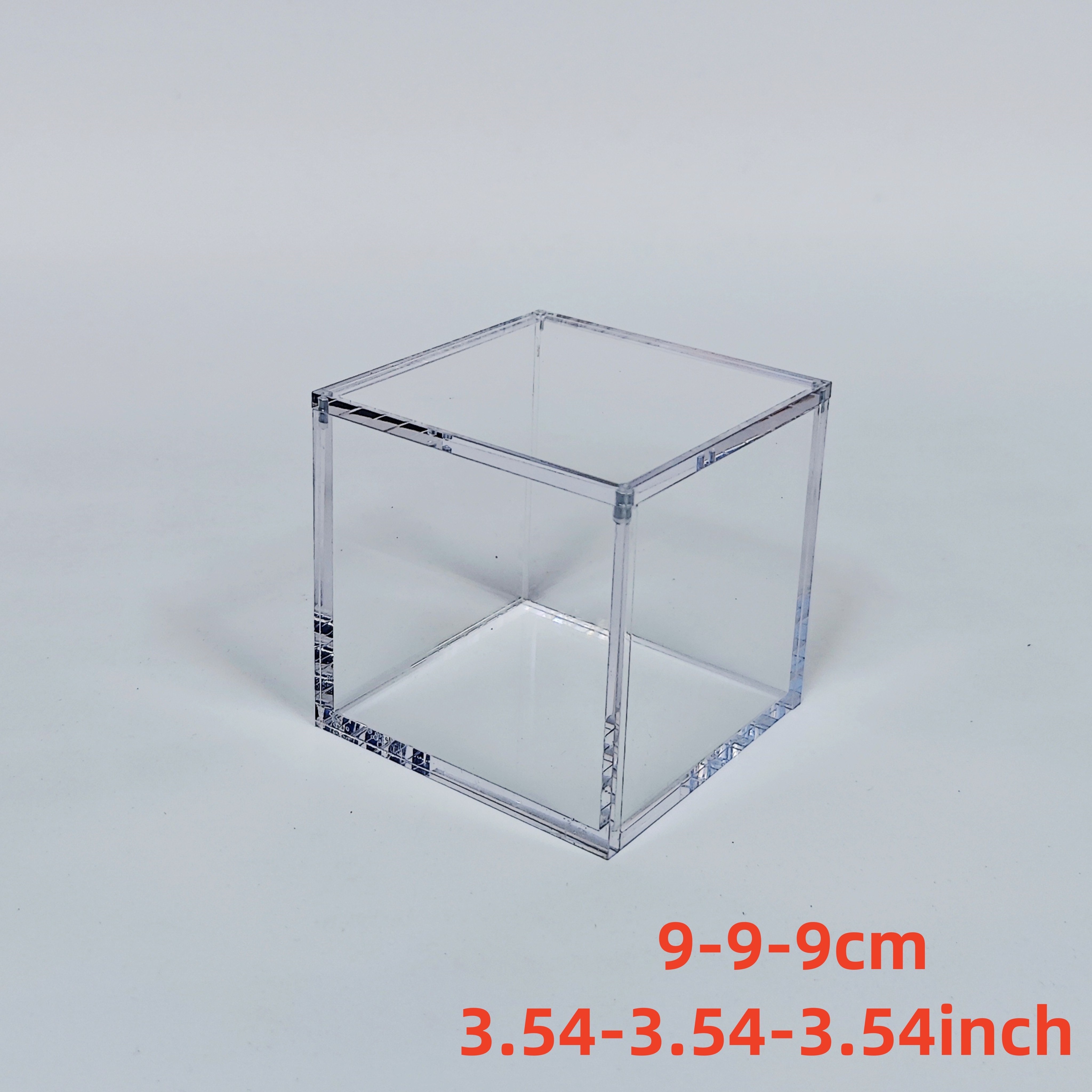 

Modern Acrylic Jewelry Box 3.54" - Tabletop Rectangle Clear Organizer With Magnetic Closure, Multipurpose Plastic Storage For Accessories, Unpowered Transparent Display Case