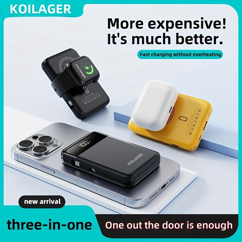 multifunctional in wireless magnetic charging power bank