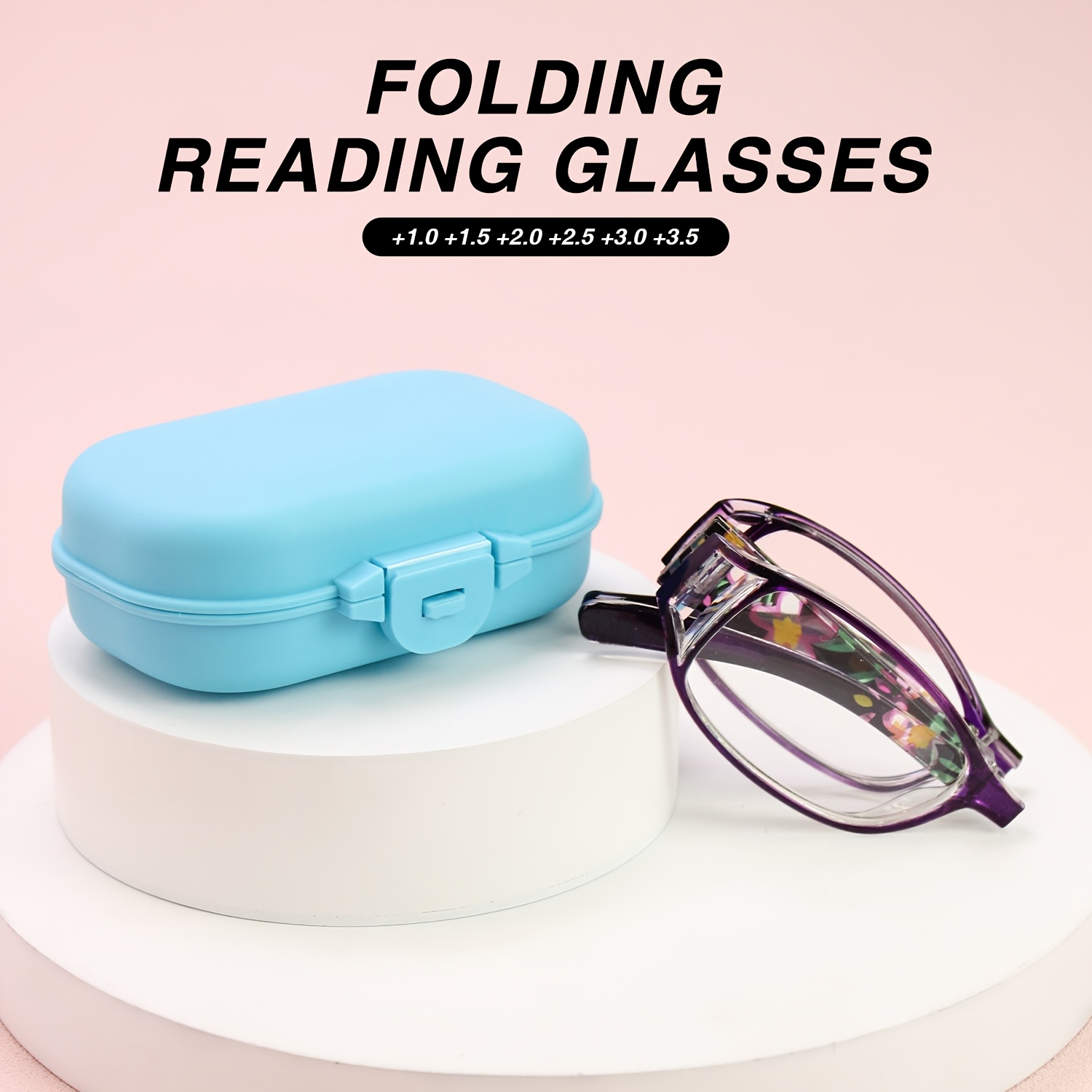 2pcs Fashionable Rectangular Frame Monocle Glasses