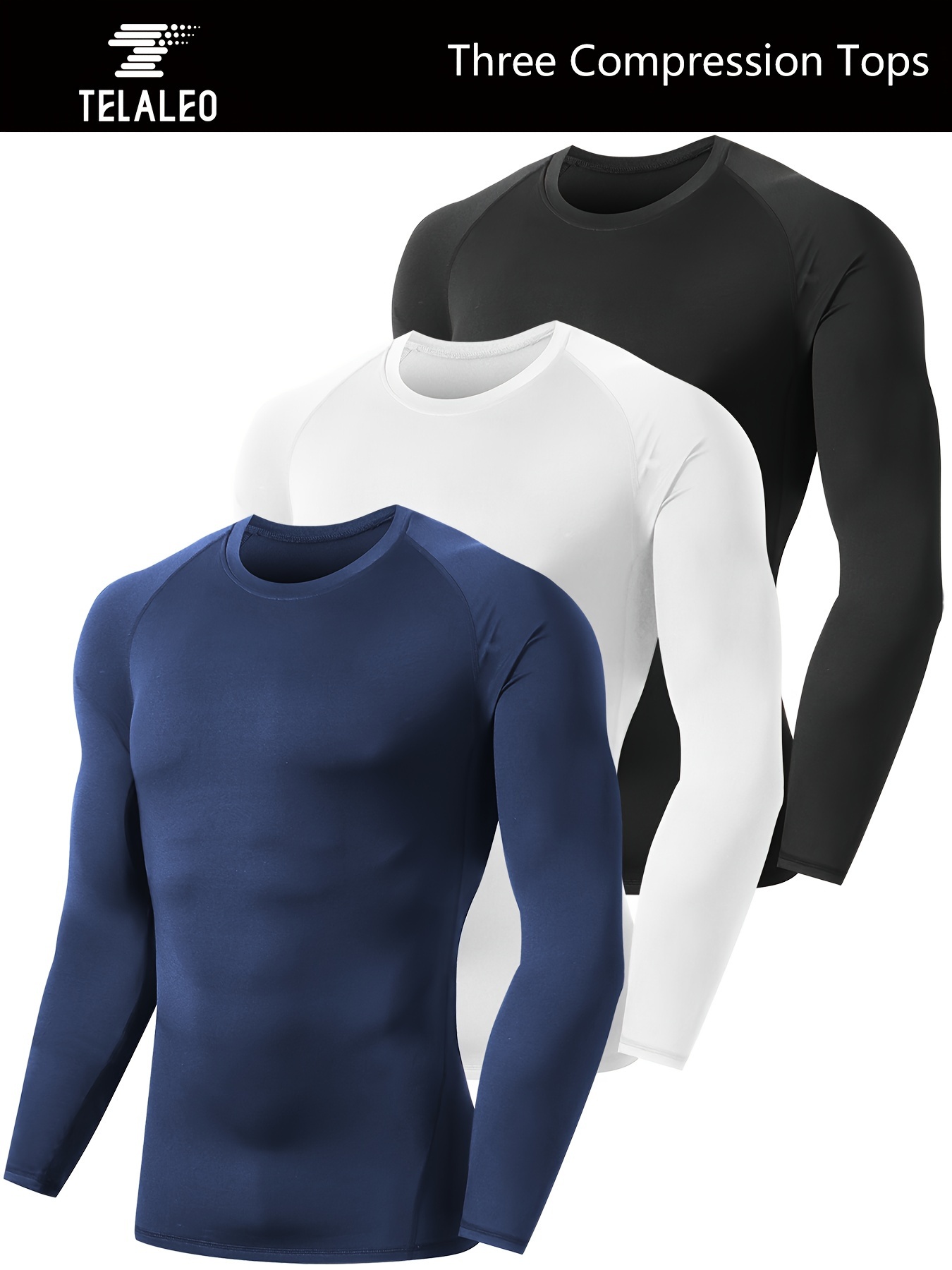 Men's Compression T shirt Long Sleeve Basic Workout Top - Temu Canada