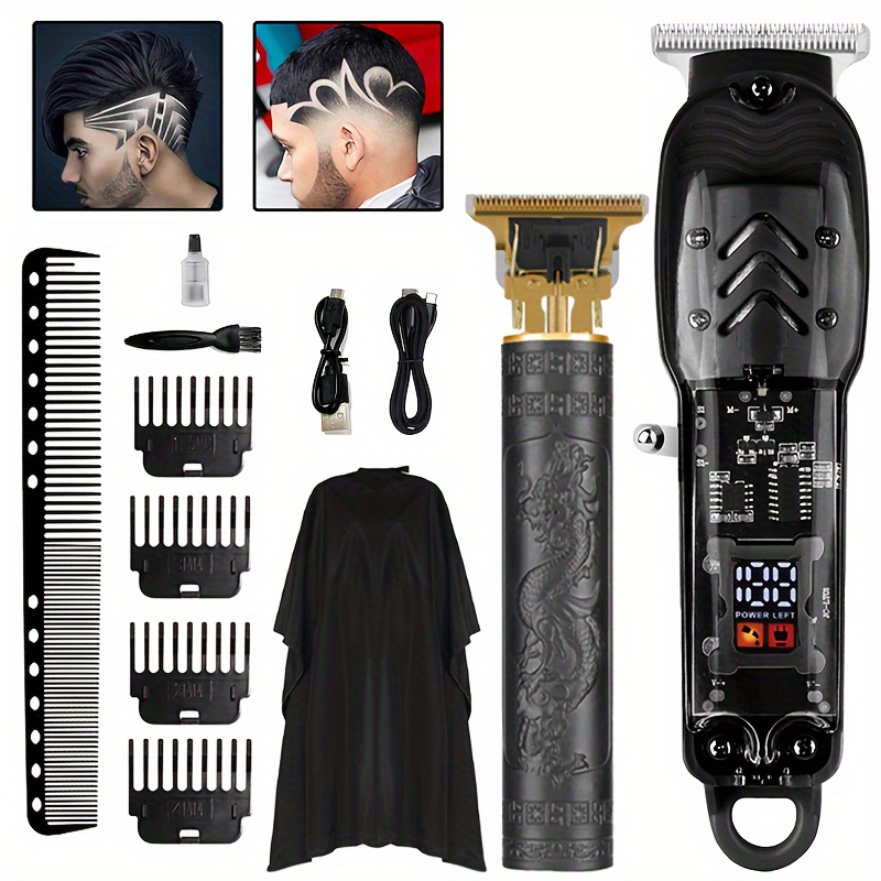 

2pcs For Men, Wireless Cutting , Cutting Kit, Usb Rechargeable, , And Styling , And , And , Set