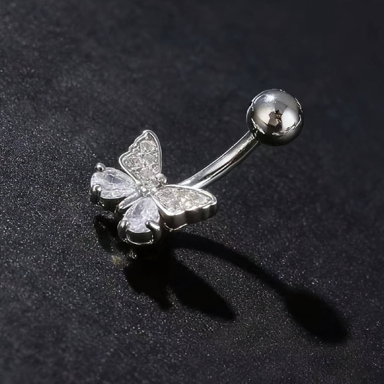 TEMU 1pc Women's Belly Button Ring, Fashion Shaped Piercing Jewelry, Sexy Daily Wear Style