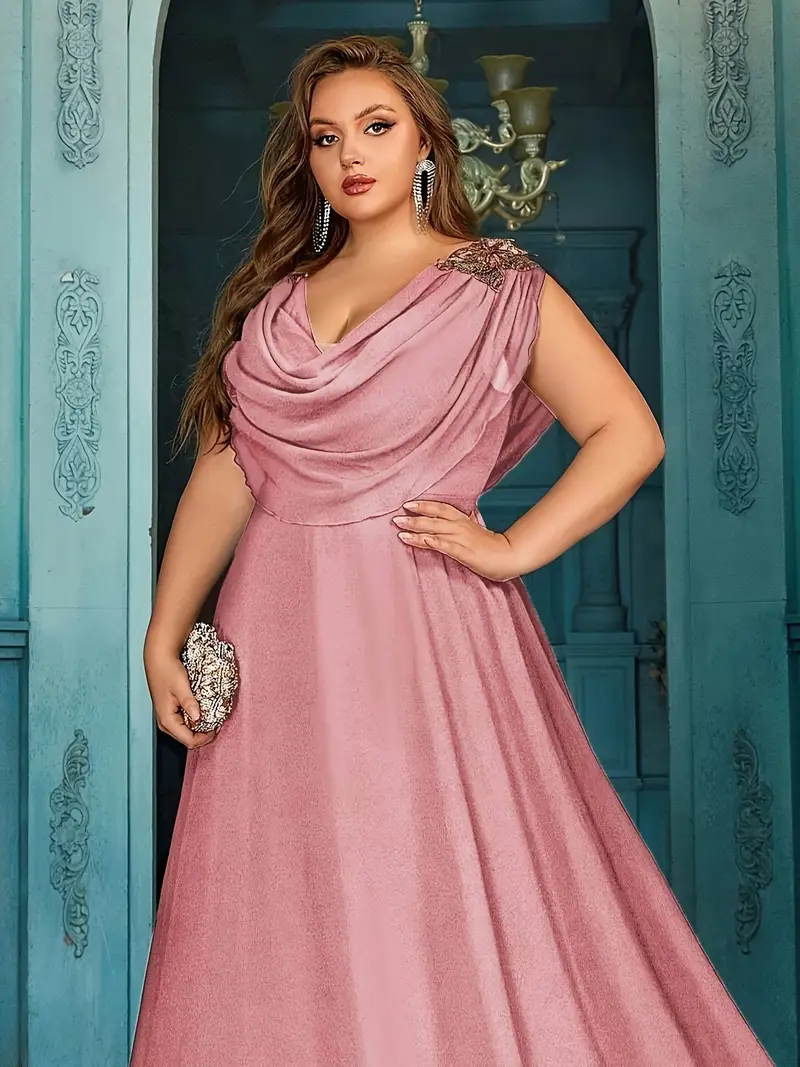 plus size plus size plus size elegant v neck chiffon - Temu plus size plus size plus size elegant v neck chiffon - Temu