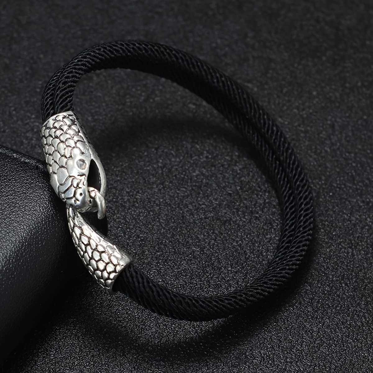 Boho Handmade 4mm Rope Bangle Bangle Bracelet Snake Bangle Bangle Bracelet For Men Red Rope Braclet Unique Creative Jewelry Festival Gift